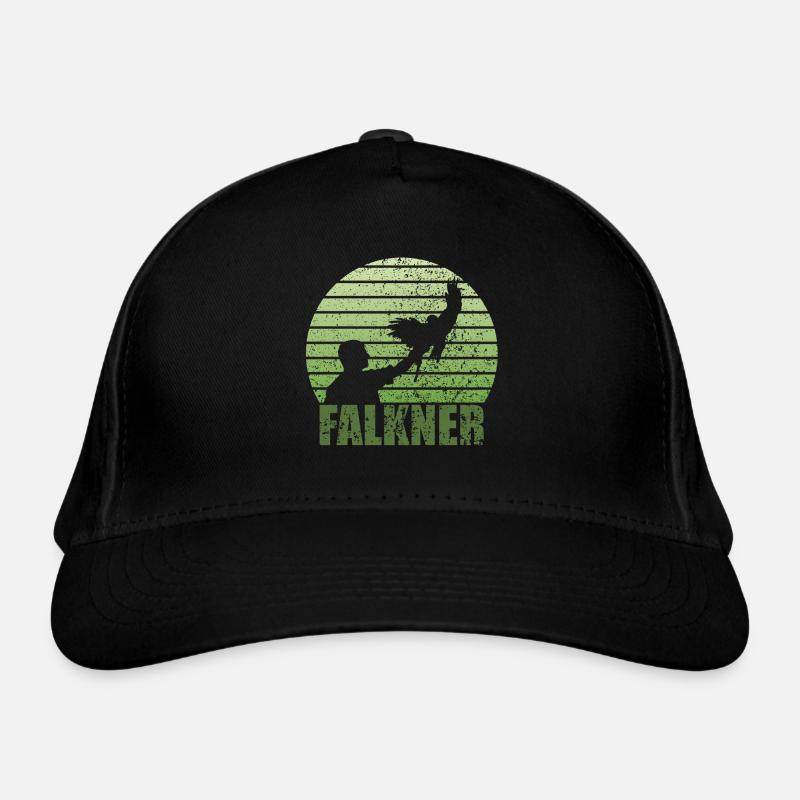 Style grunge fauconier avec oiseau de proie Casquette classique bio