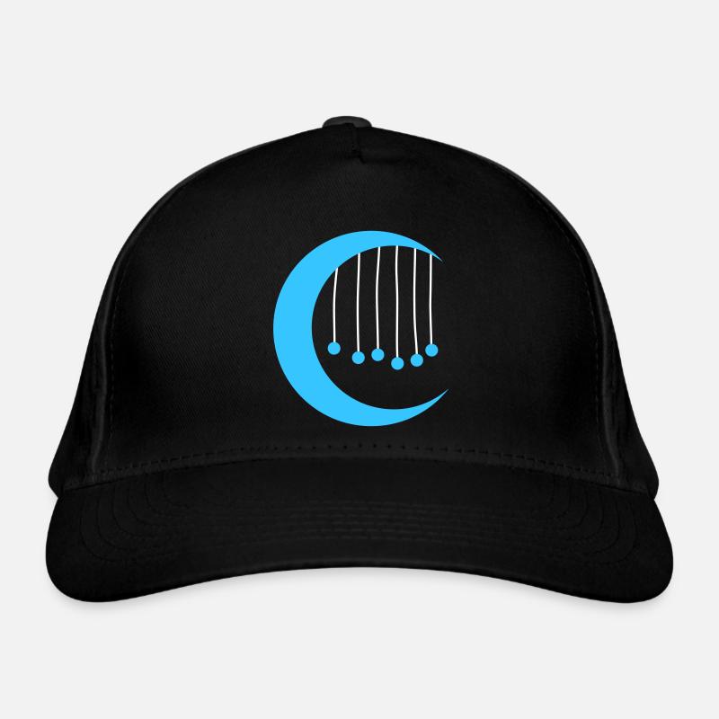 Blå måne med vindspel Organic Baseball Cap