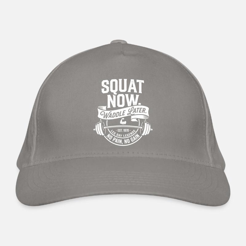 Squat Now Waddle Later Organic Baseball Cap