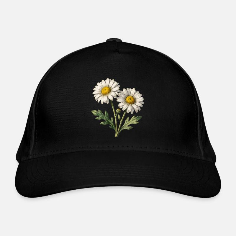 Helle Aquarell-Gänseblümchen Bio-Baseballkappe