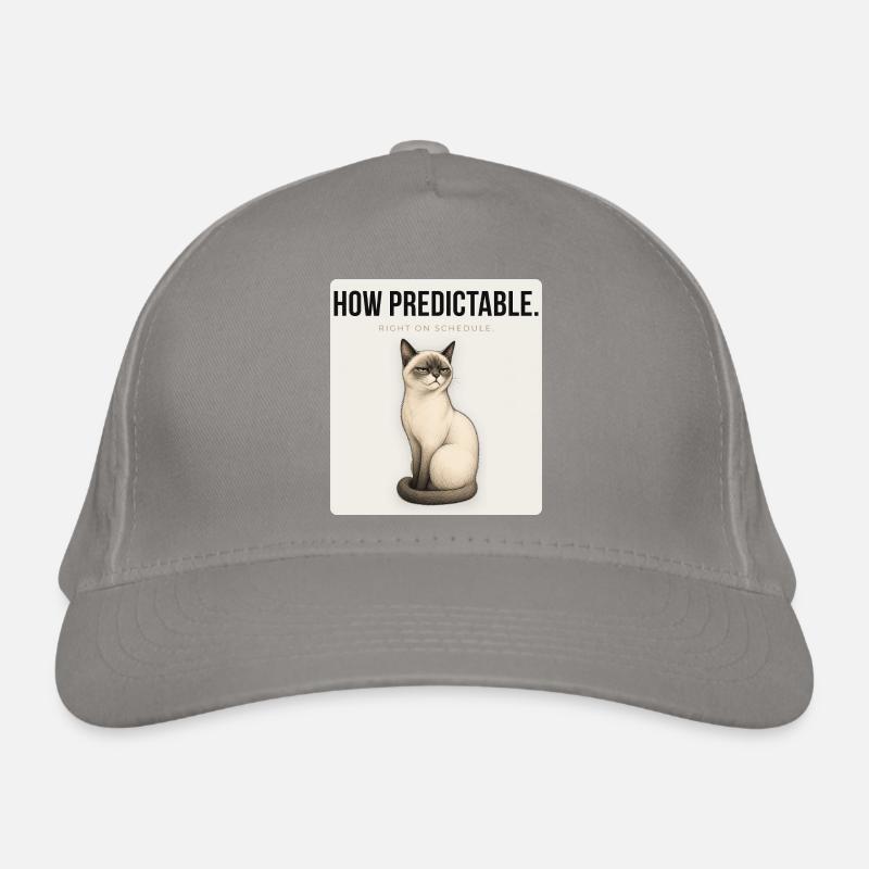 QUELLE PRÉVISIBILITÉ. Noble Chat Sarcastique Conception du Mème Casquette classique bio