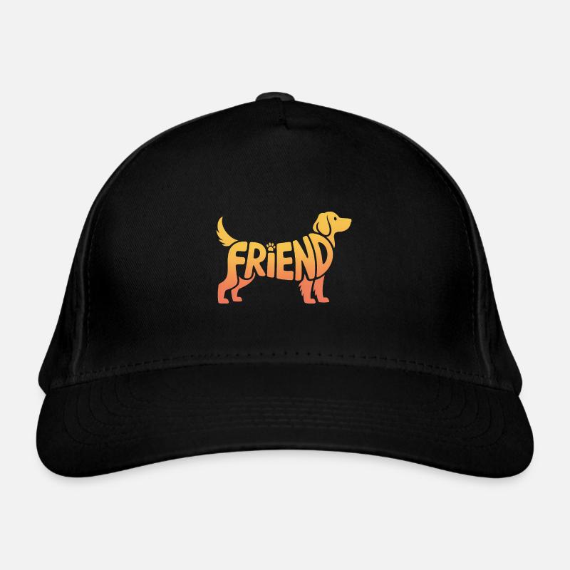 Friend Dog - Logo d’animal de compagnie cool Casquette classique bio