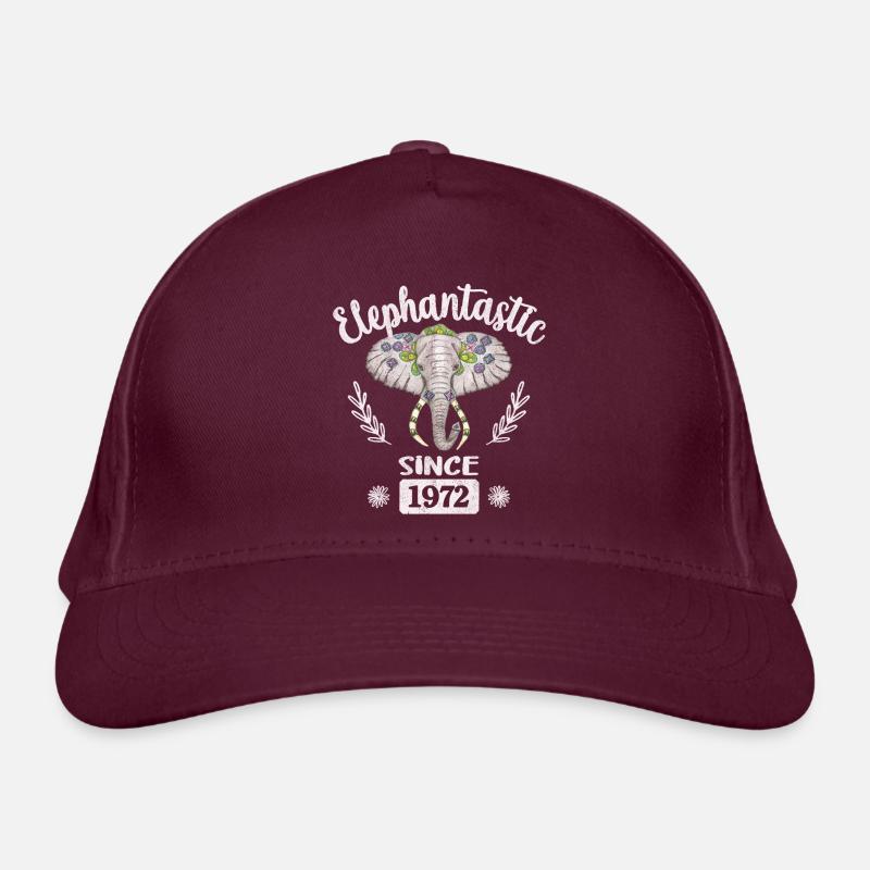 elephantastic since 1972 Bio-Baseballkappe