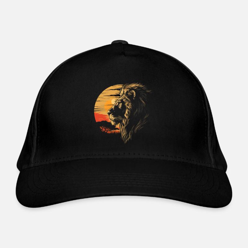Löwe Wildkatze Bio-Baseballkappe