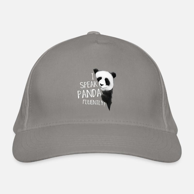 I speak panda fluently! Panda Fan Fun Organic Baseball Cap