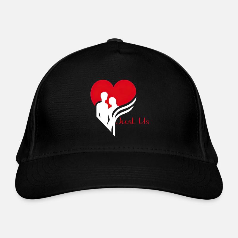 Love Emblem Unity - Bio-Baseballkappe - Schwarz
