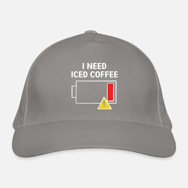 Kaffee Eiskaffee Koffein Espresso Barista Geschenk Bio-Baseballkappe