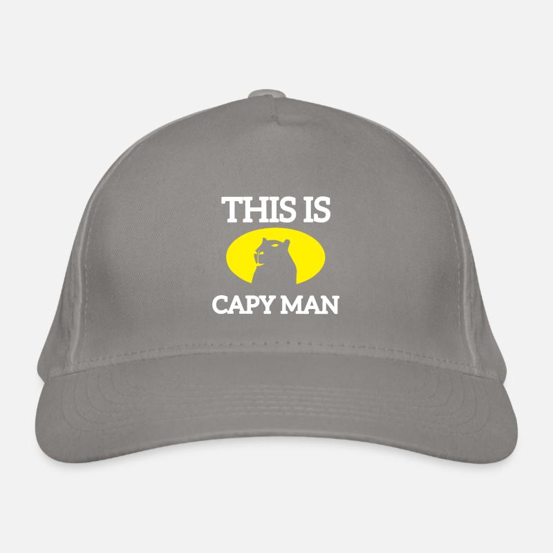 Das ist Capy Man: Lustiges Capybara-Zitat Bio-Baseballkappe