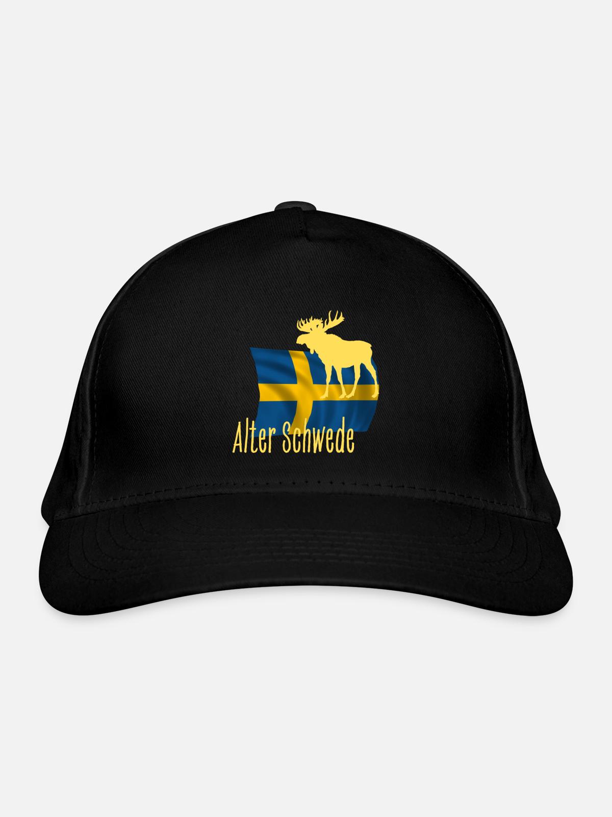 Alter Schwede - Bio-Baseballkappe - Schwarz - Vorne