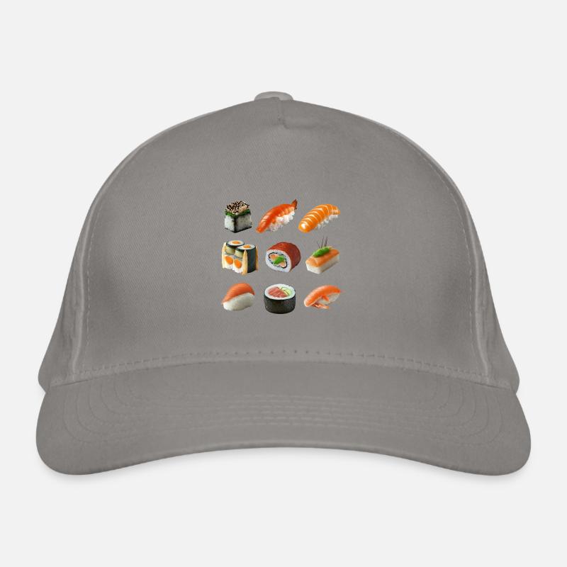 Different sushi variations Organic Baseball Cap