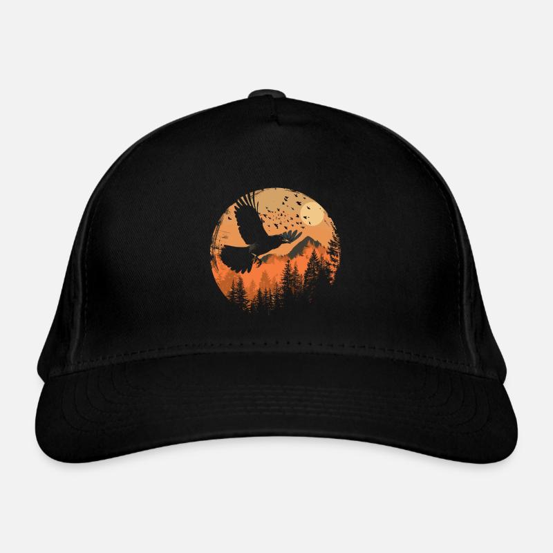 Magpie Bird Bird Breeder Flying Organic Baseball Cap