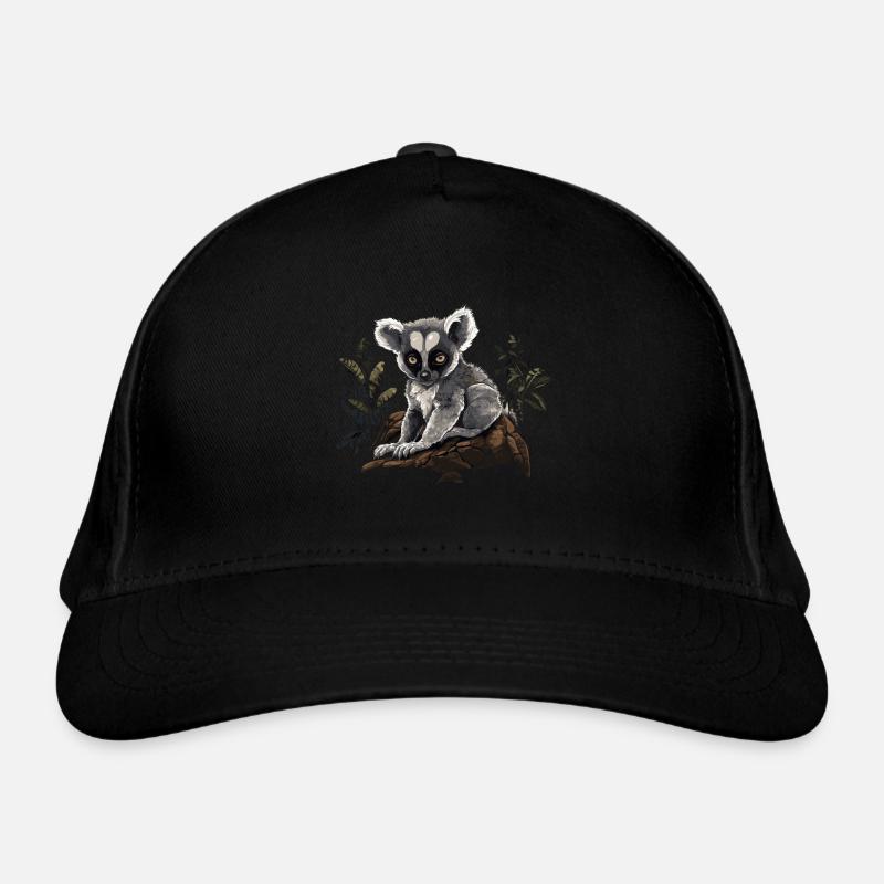Lémurien à queue annelée Madagascar lémuriens animal Casquette classique bio