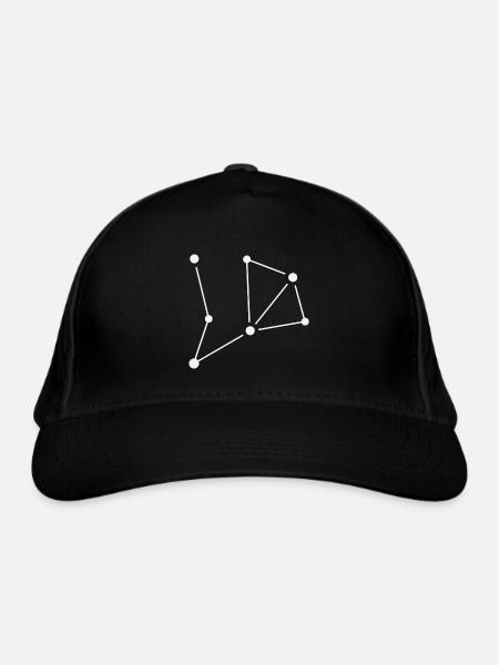 Lucys Darling LD Stars Sternenbild Logo - Bio-Baseballkappe - Schwarz - Vorne