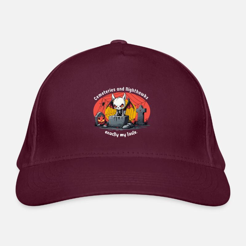 Cemeteries and night owls Organic Baseball Cap