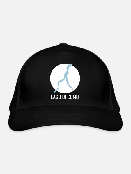 LAGO DI COMO - Lake Como - Organic Baseball Cap - black - Front