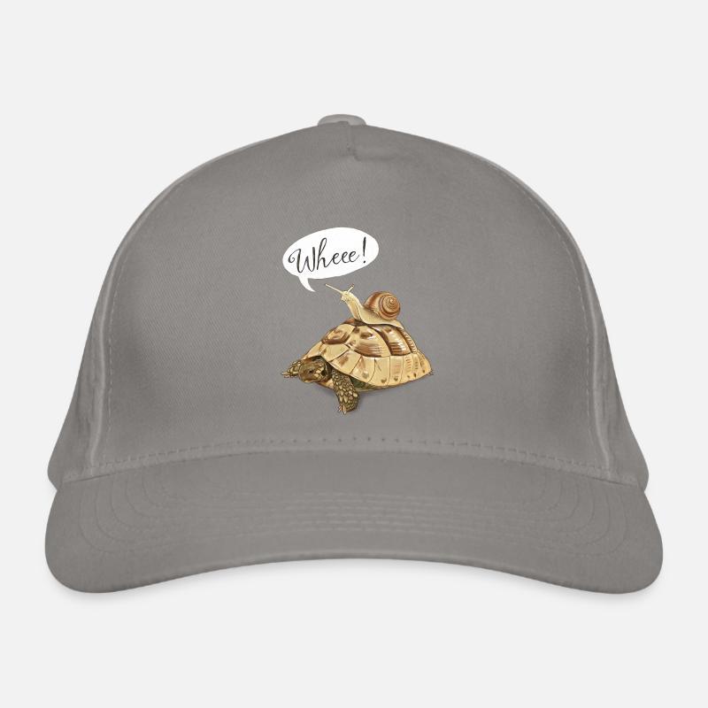 Joyride with turtle and snail (english) Organic Baseball Cap