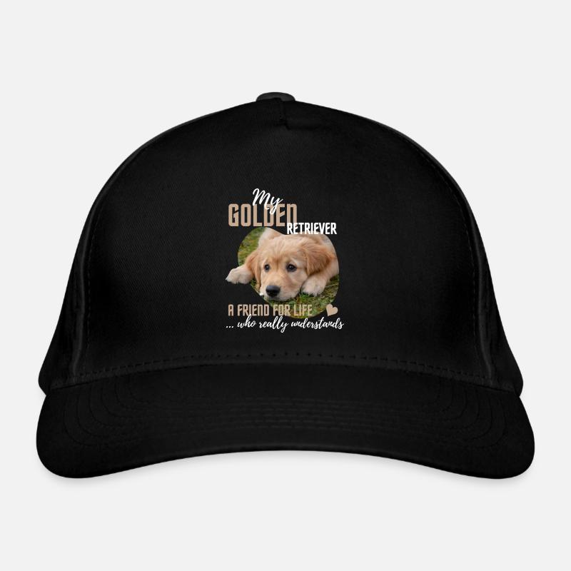 Golden-Retriever, lustiger Spruch Bio-Baseballkappe