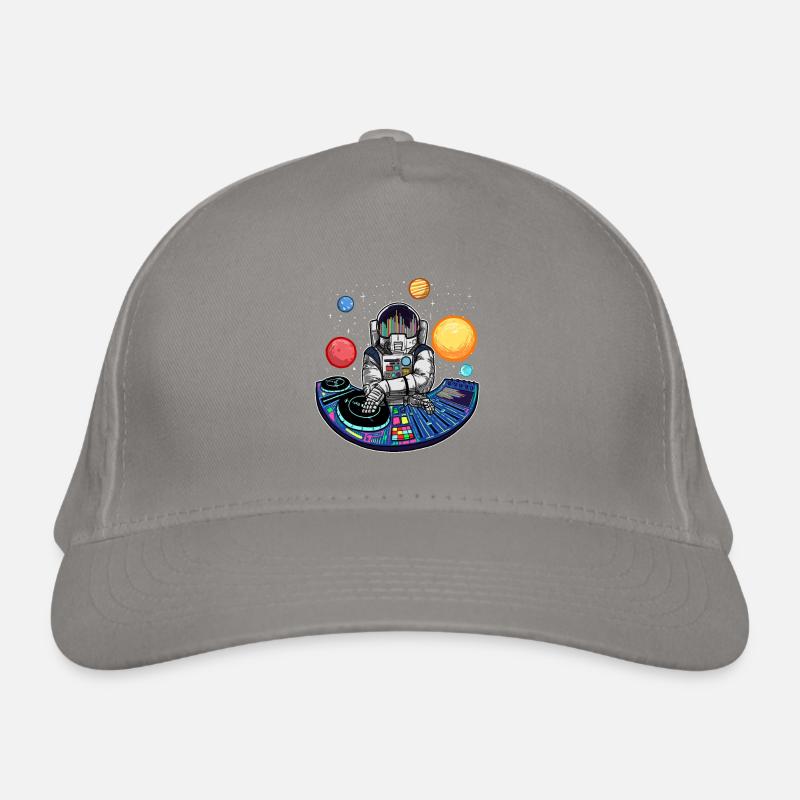 Techno Music Lover Space EDM Astronaut DJ Organic Baseball Cap