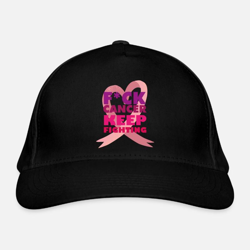 le cancer continue de lutter contre le cancer boucle rose Casquette classique bio