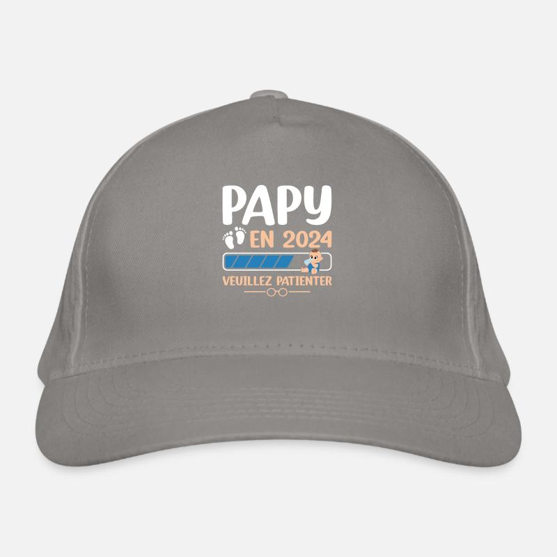 Papy En 2024 Veuillez Patienter Casquette classique bio