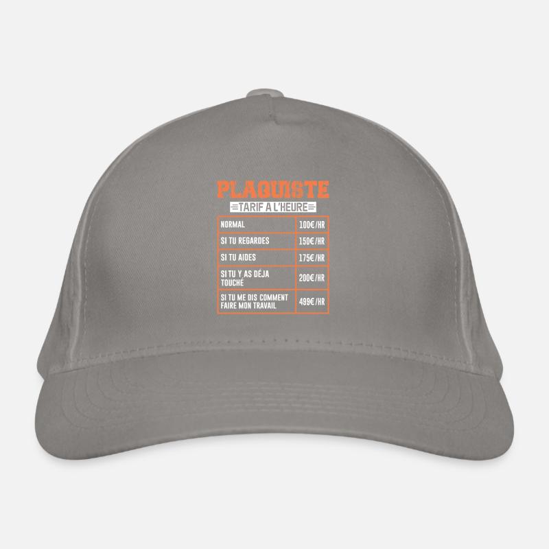 Le Tarif Horaire D'un Plaquiste Casquette classique bio
