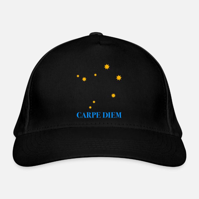 Carpe Diem nutze den Tag Sternbild Waage Libra Ode Bio-Baseballkappe