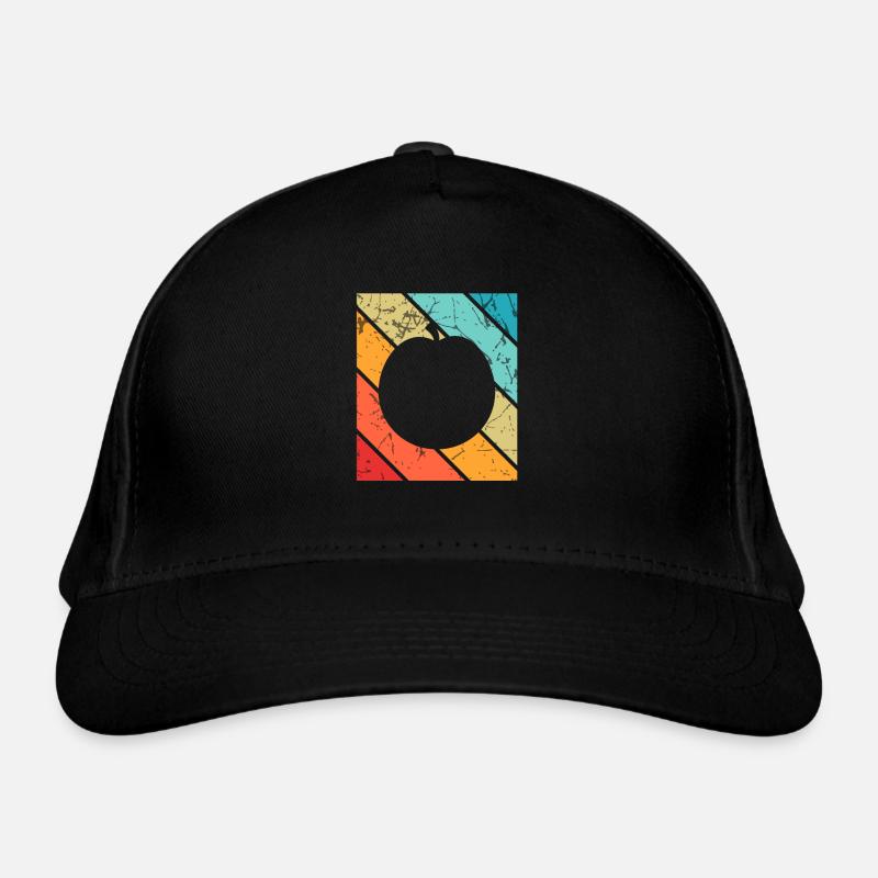 Apricot Fruit Lover Retro Veggie Diet Idée cadeau Casquette classique bio