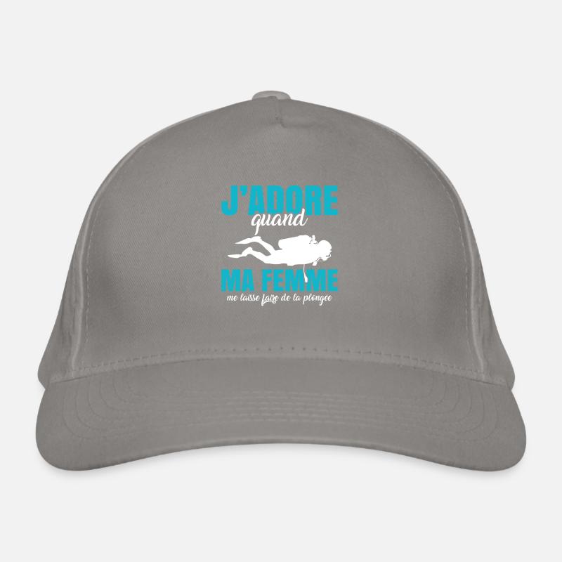 Sport Plongée Idée Cadeau Mer Vacances Hobby Apnée Casquette classique bio