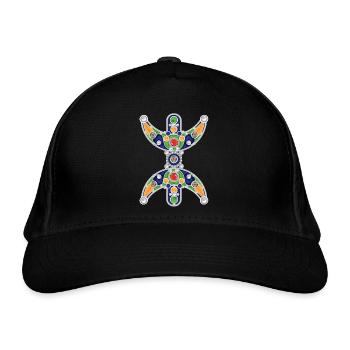 AMAZIGH SYMBOLE BERBERE Z IMAZIGHEN BIJOU KABYLE - Casquette classique bio - noir - Devant