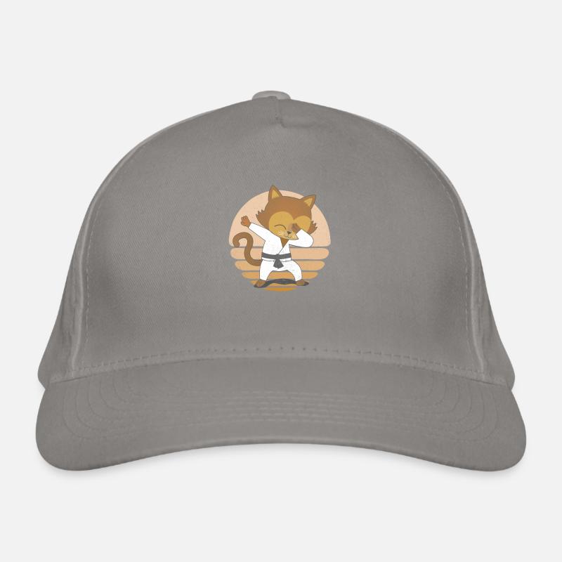 Drôle de Dabbing Karaté Chat Arts Martiaux Chaton Casquette classique bio