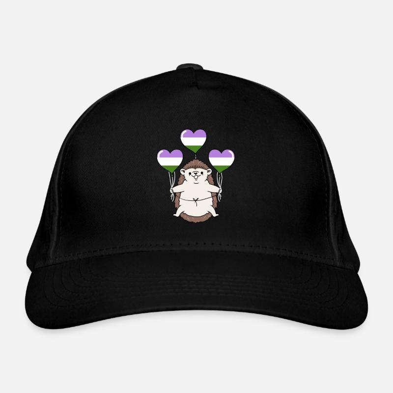 Igel Ballon Genderqueer Pride Bio-Baseballkappe