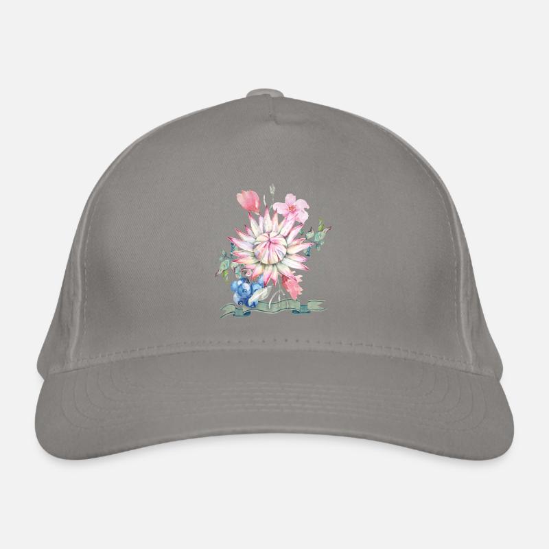 Aquarelle Protea, illustration protea Casquette classique bio