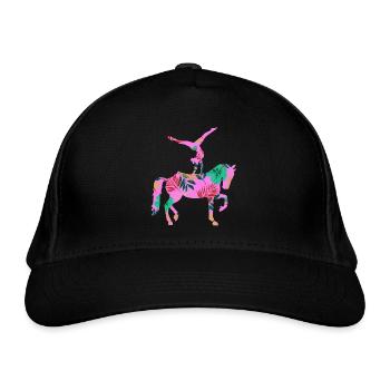 Voltigieren - Bio-Baseballkappe - Schwarz - Vorne