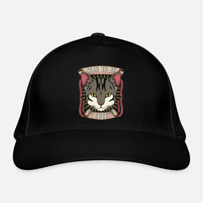 Drôle de chat, chat mignon, disant né pour être mignon Casquette classique bio
