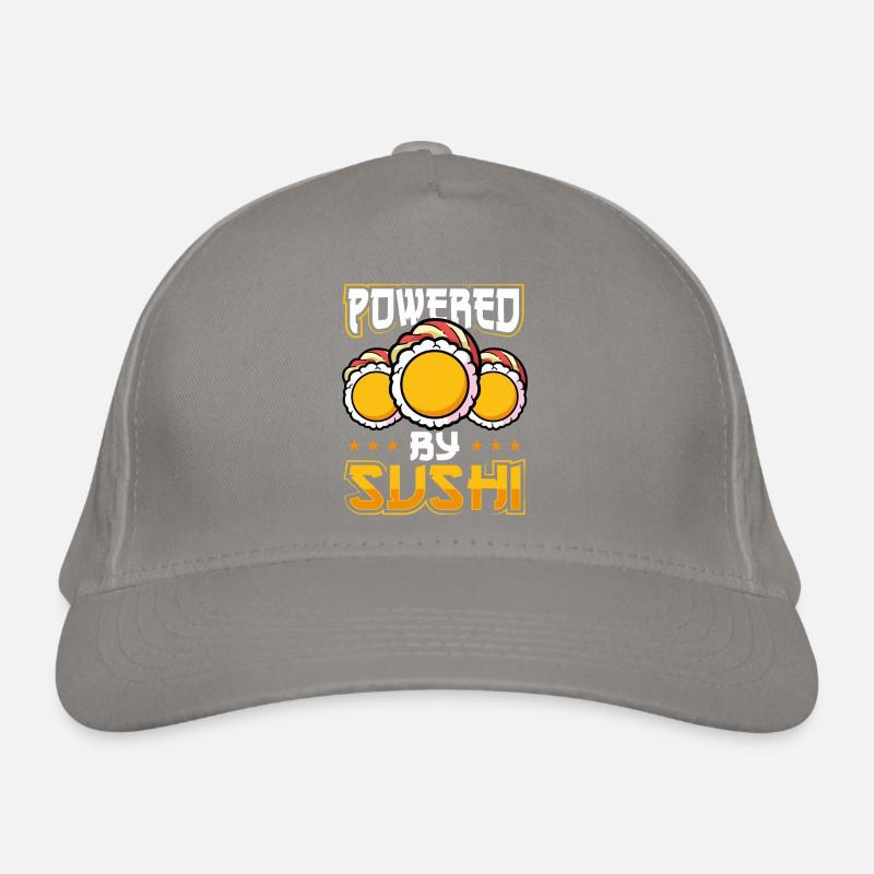 Powered by sushi Organic Baseball Cap