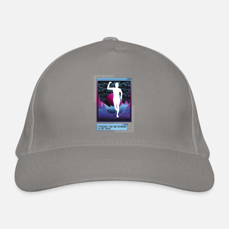 Vaporwave Metaverse Marathon, Trailrunning Bio-Baseballkappe