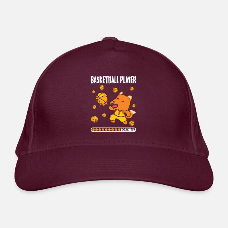Basketball Player Loading Basketballer Fox Design Bio-Baseballkappe