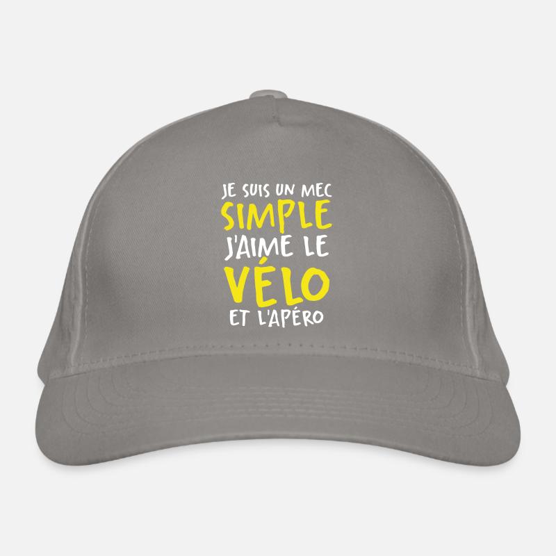 J'aime Le Vélo Et L'apéro Casquette classique bio