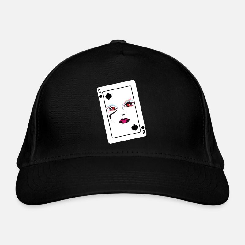 Conception du joueur De Poker Pik Dame - Casquette classique bio - noir