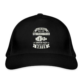 Straßenbauer - Bio-Baseballkappe - Schwarz - Vorne