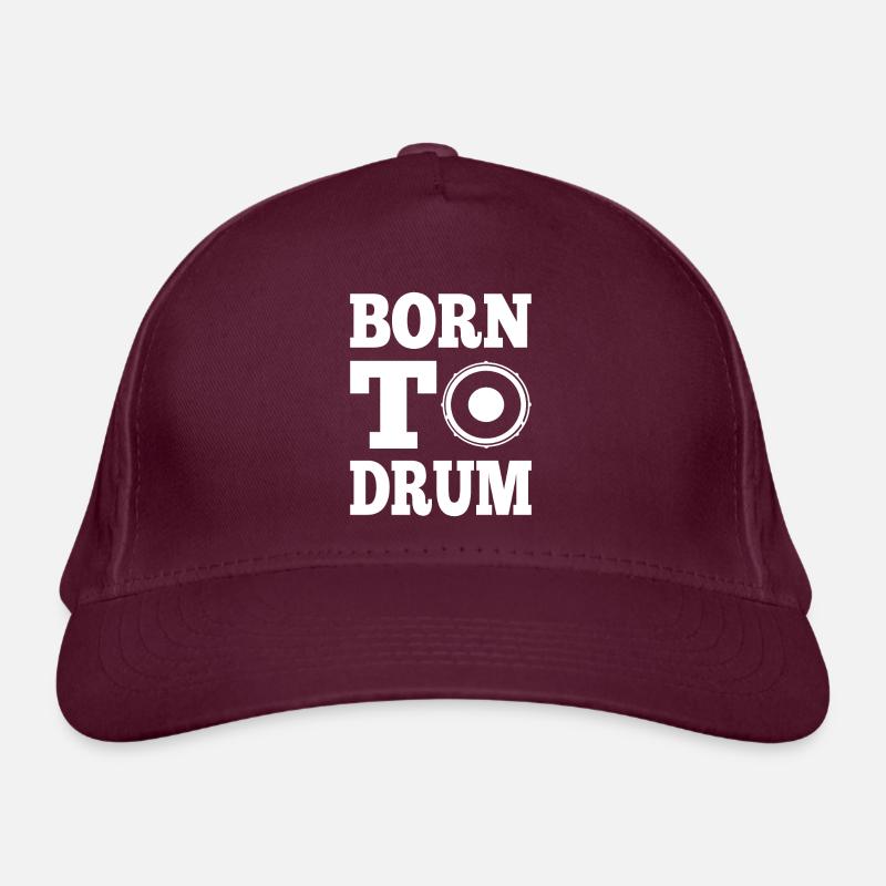 Born To Drum - Funny Drummer Gift idea Bio-Baseballkappe