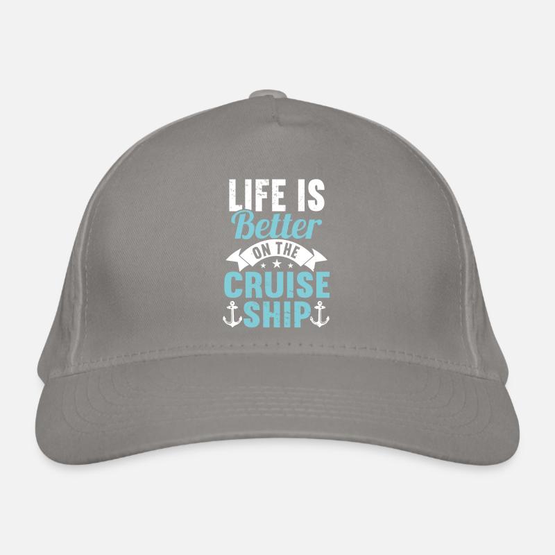 Croisière Croisière Vacances Mer Casquette classique bio