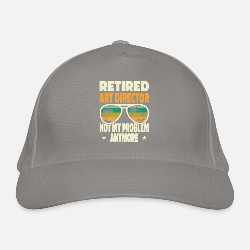 Retired Men Retired Art Director Not My Problem Bio-Baseballkappe