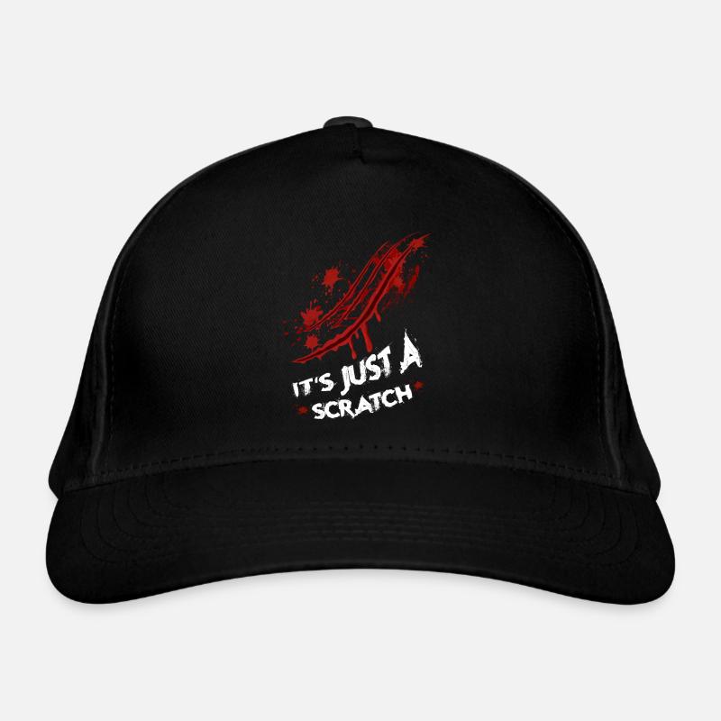 Halloween scratch mark Organic Baseball Cap