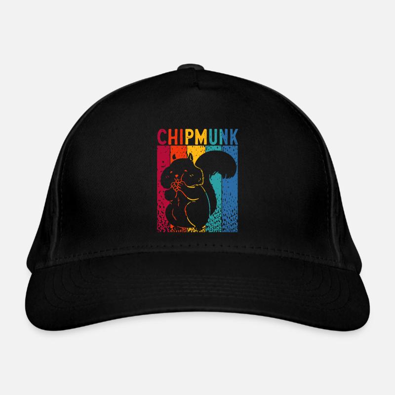 Streifenhörnchen Chipmunk Nagetier Geschenk Bio-Baseballkappe