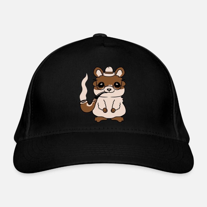M. Hamster fume la pipe Casquette classique bio