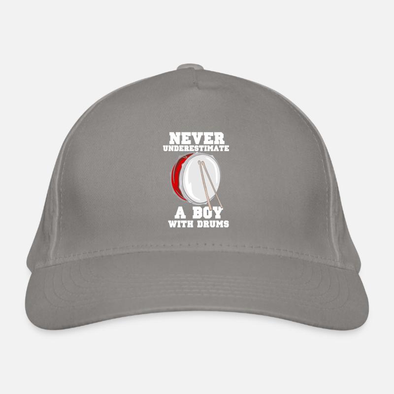 Never underestimate a boy with drums Organic Baseball Cap