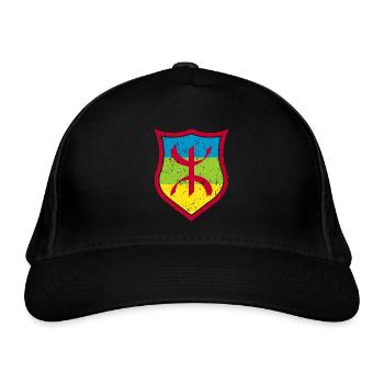 Amazigh - Bio-Baseballkappe - Schwarz - Vorne