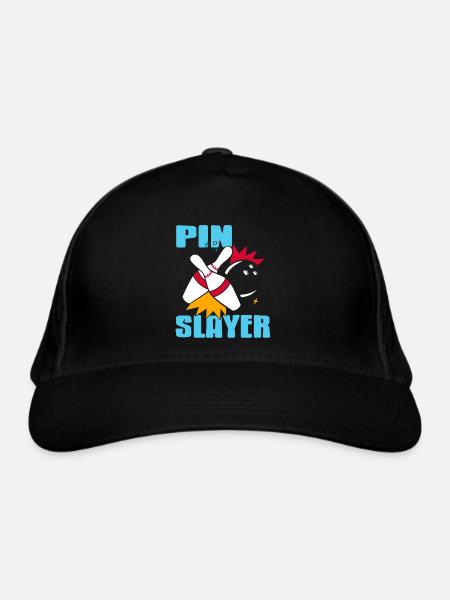 Bowling - Pin Slayer - Bio-Baseballkappe - Schwarz