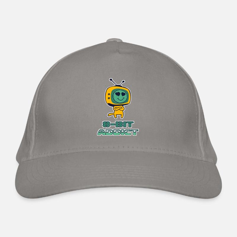 8 bit lovers retro gaming gamers Organic Baseball Cap